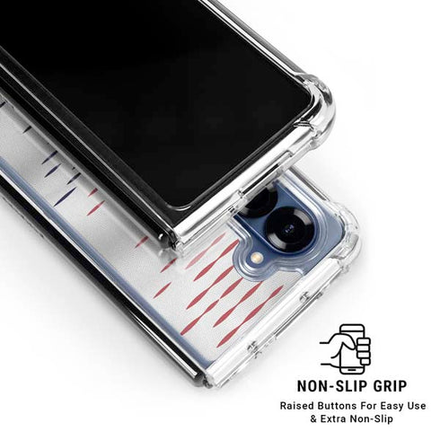 South Korea Soccer Flag Galaxy Z Fold6 Clear Case